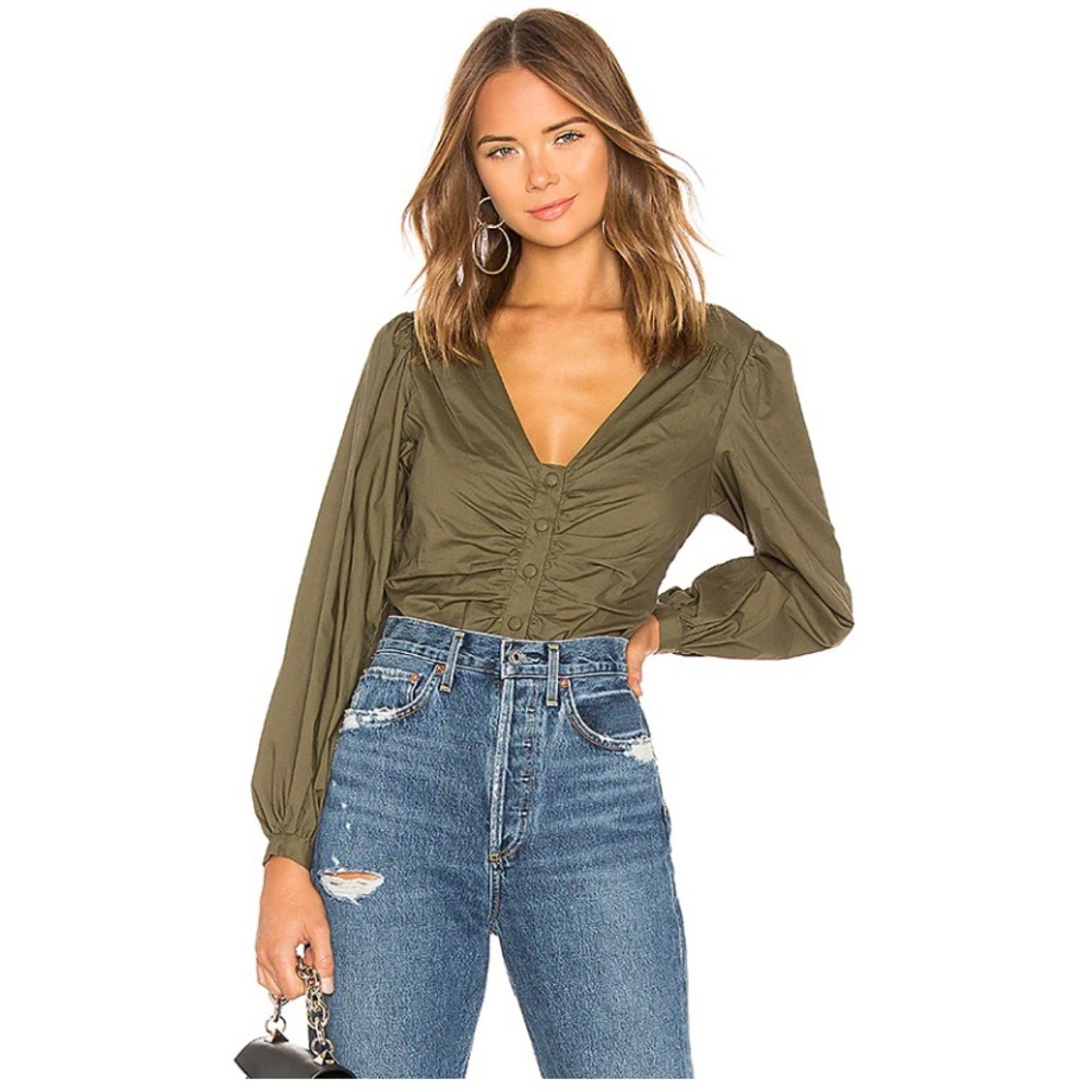 Lovers + Friends Button Front Blouse